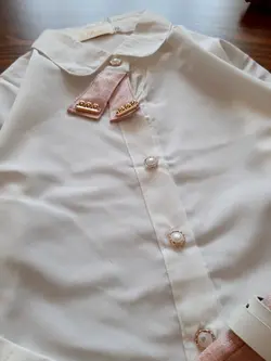 کد 3-197  ست 4 تیکه دخترونه (شومیز و ژیله و شلوار و کمربند)