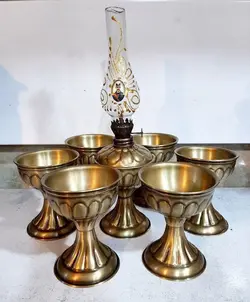 کد6-271 ظروف هفت سین برنجی- تولید اصفهان