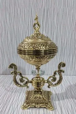 کد 5-111   شکلات خوری دو دسته آلومینیوم آبکاری شده