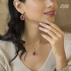 پلاک مون استون صورتی