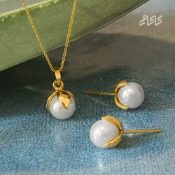 پلاک مروارید طرح گل