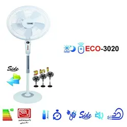 پنکه ایستاده ارشیا مدل اکو Eco3020 کنترل دار