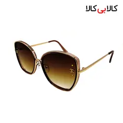 عینک آفتابی زنانه شانل ( CHANEL ) مدل 5862 بدنه قهوه ای