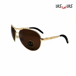 عینک آفتابی مردانه ری بن مدل RB3351 قهوه ای با بدنه طلایی