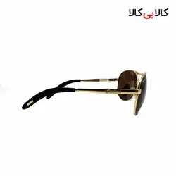 عینک آفتابی مردانه ری بن مدل RB3351 قهوه ای با بدنه طلایی