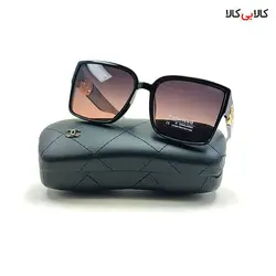 عینک آفتابی زنانه شنل مدل P2293 مشکی دسته طوسی