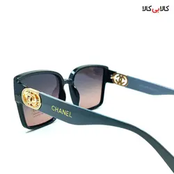 عینک آفتابی زنانه شنل مدل P2293 مشکی دسته طوسی
