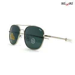 عینک آفتابی مردانه و زنانه امریکن اوپتیکال مدل AO58 نقره‌ای