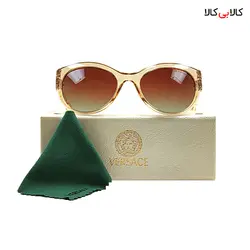 عینک آفتابی زنانه ورساچه مدل P4389 قهوه‌ای روشن