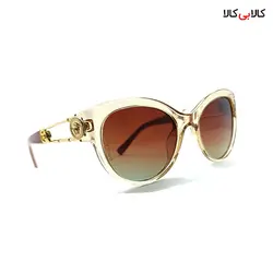 عینک آفتابی زنانه ورساچه مدل P4389 قهوه‌ای روشن