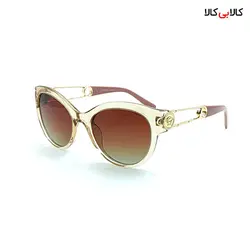 عینک آفتابی زنانه ورساچه مدل P4389 قهوه‌ای روشن
