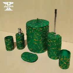 ست سرویس بهداشتی برگ | رزینی و 6 پارچه