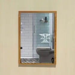 آینه روشویی ساده | 40 در 60 طرح روکش آنتیک طلایی