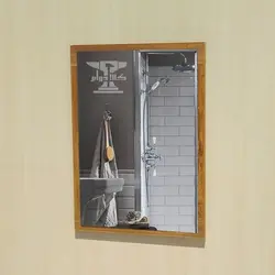 آینه روشویی ساده | 40 در 60 طرح روکش آنتیک طلایی