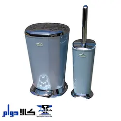 سطل و برس پدالی ونیز ایمن آب | رنگ کهربایی و کرم