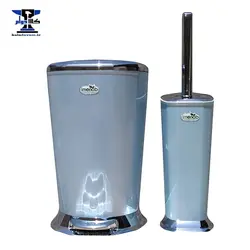 سطل و برس پدالی ونیز ایمن آب | رنگ کهربایی و کرم