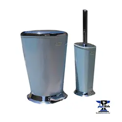 سطل و برس پدالی ونیز ایمن آب | رنگ کهربایی و کرم