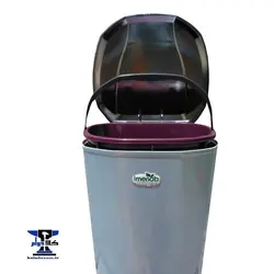 سطل و برس پدالی ونیز ایمن آب | رنگ کهربایی و کرم