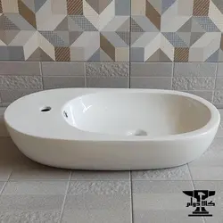 روشویی بیضی خارجی برند سنترال کد 292 | طول 71