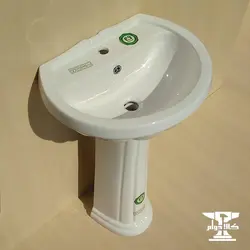 روشویی پایه دار صدف | محصول پارس سرام