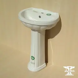 روشویی پایه دار صدف | محصول پارس سرام