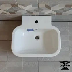 روشویی سرامیکی خارجی کد 44 | طول 54 سانتیمتر