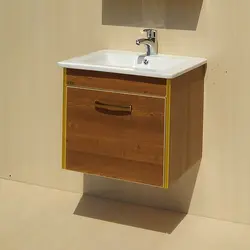 روشویی کابینتی LC50 | با روکش آنتیک چام و عرض 50