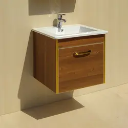 روشویی کابینتی LC50 | با روکش آنتیک چام و عرض 50