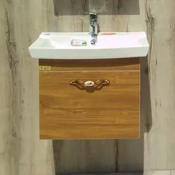 روشویی کابینتی آسپن طرح چوب | عرض 60 سانتیمتر