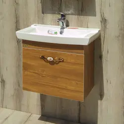 روشویی کابینتی آسپن طرح چوب | عرض 60 سانتیمتر