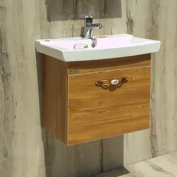 روشویی کابینتی آسپن طرح چوب | عرض 60 سانتیمتر