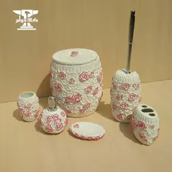 ست سرویس بهداشتی 6 پارچه مدل بهار | جنس رزین