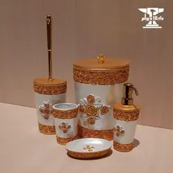 ست سرویس بهداشتی رز | 5 پارچه و از جنس رزین