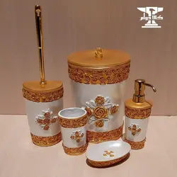 ست سرویس بهداشتی رز | 5 پارچه و از جنس رزین