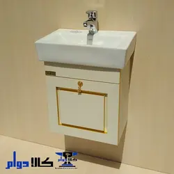 روشویی کابینتی کرم مدل آتیلا | روکش با عرض 46