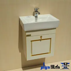 روشویی کابینتی کرم مدل آتیلا | روکش با عرض 46