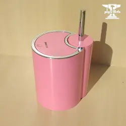 سطل و برس صورتی دستشویی مدل برزیل | برند بریسو دیزاین