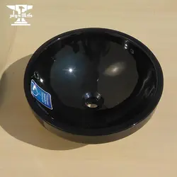 روشویی گرد خارجی مشکی | روسنگی خارجی با قطر 45.5 سانتیمتر