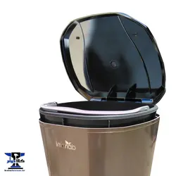 سطل و فرچه ایمن آب | پدالی و درب کروم