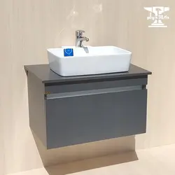 روشویی کابینتی لیزانو صفحه دار با سنگ خارجی