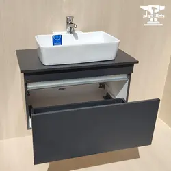 روشویی کابینتی لیزانو صفحه دار با سنگ خارجی