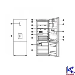 یخچال فریزر بالا پایین ال جی مدل 689 - کالاگت
