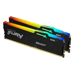 رم کامپیوتر کینگستون Kingston Fury Beast RGB 32GB (2×16GB) DDR5 6000MHz CL40 | کالاهمراه