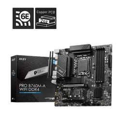 خرید مادربرد ام اس ای MSI PRO B760M-A WIFI DDR4 | کالاهمراه
