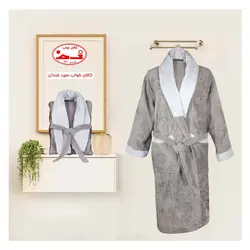 حوله تن پوش لوکس طوسی
