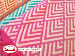 پتو پنبه ای یک نفره سرخابی