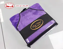 پتو ژله ای دونفره بنفش ساده