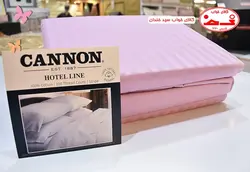 سرویس ملحفه کاوردار کنون دو نفره چهار تکه صورتی