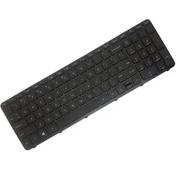 کیبورد لپ تاپ اچ پی Pavilion 15-E 15-N 15-D مشکی اینتر کوچک با فریم