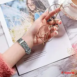 بند چرمی ساعت هوشمند Apple Watch 44mm مدل Shiny Bling